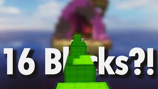 16 Block Extension In Bedwars  Unstoppable  Block Clutch Montage [upl. by Obie833]