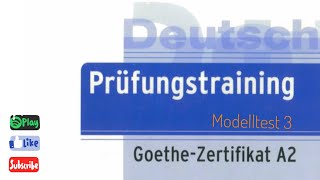 Prüfungstraining A2  Hören  Modelltest 3 [upl. by Wey51]