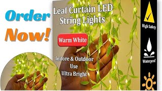 quot🌿 Artificial Leaf LED Lights 💡  Sustainable Lightening  Revolutionizing Clean Energy 🌞⚡quot [upl. by Ynohtona347]