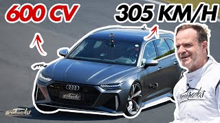 A PERUA MAIS INSANA DO MUNDO Rubinho acelera a nova Audi RS6 Avant  Volta Rápida 224 [upl. by Fredra642]