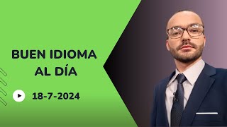 «Güisqui» «estíquer» y «teleprónter» adaptaciones válidas  «Buen Idioma al día» 1872024 [upl. by Munsey]