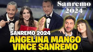 SANREMO 2024 SERATA FINALE INTEGRALE VINCE ANGELINA MANGO  TONY IPANTS amp JESUISIL [upl. by Rednaxela414]