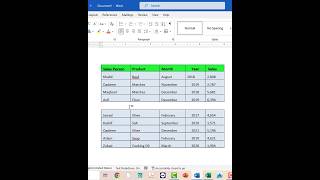 MS Word trick break table in 2 parts quickly amp smartly splittable viral [upl. by Hump]