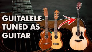 How to tune the guitalele like a guitar EADGBE tuning [upl. by Ylelhsa]