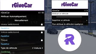 rGiveCar  FiveM  FREE GIVE VEHICLE [upl. by Yrred]