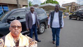 RAILA ODINGA FINALLY ARRIVES AT JIMMY WANJIGIS HOUSE UNDER TIGHT SECURITY [upl. by Siblee]