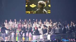 181201 MMA 2018 Artist Reaction to 방탄소년단 BTS Airplane pt 2 WANNA ONE GFRIEND IKON amp more [upl. by Seiuqram]