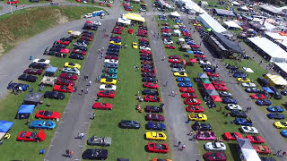 Saturday Fun Field From Above 2017 Corvettes at Carlisle [upl. by Ekaterina]