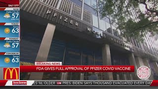 FDA gives full approval to Pfizer’s COVID19 vaccine [upl. by Artina]