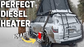 BEST Diesel Heater SetUp for Winter Camping  Vevor Tools [upl. by Lipfert]