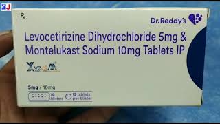 Xyzal M Tablet  Levocetrizine Dihydrochloride Montelukast sodium Tablet  Xyzal M Tablet uses Hindi [upl. by Dowell]