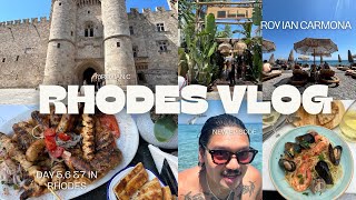 Rhodes Diaries part 2 Palace of Rhodes Museums Elli Beach Bar Restaurants [upl. by Creigh830]