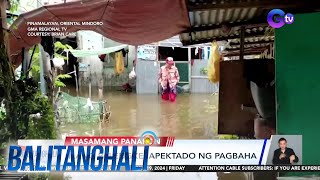 Ilang lugar sa Oriental Mindoro binaha dahil sa paguulan  Balitanghali [upl. by Nilsoj]