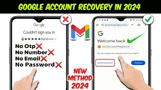 How To Recover Gmail Account Without Phone Number Recovery Email and Password 2024  Gmail Recovery [upl. by Gish]