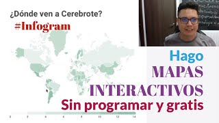 Como hacer mapas interactivos gratis y sin programación para explicar en clases  Infogram [upl. by Laidlaw]