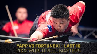 Aloysius Yapp vs Mieszko Fortunski  Last 16  2022 World Pool Masters [upl. by Eendys665]