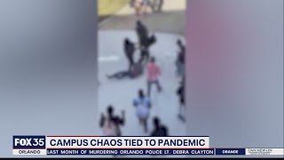 Campus chaos tied to pandemic [upl. by Pallaten]