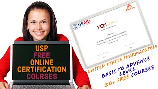 USP United States Pharmacopoeia FREE ONLINE CERTIFICATION COURSES [upl. by Eilata20]