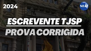 Correção com Comentários  Prova Escrevente TJSP 2024 [upl. by Cotsen149]