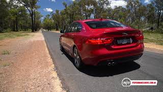 2018 Jaguar XE 20d 0100kmh amp engine sound [upl. by Eitsyrk707]