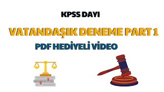 2024 KPSS Vatandaşlık Deneme Çözümü part 1 [upl. by Yeliak]