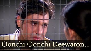 Oonchi Oonchi Deewaron Mein  Govinda  Manisha Koirala  Achanak  Hariharan Songs [upl. by Adiana]