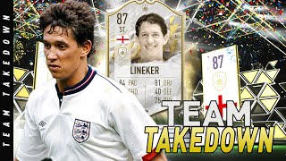 GARY LINEKER  FIFA 22 TEAM TAKEDOWN w CapgunTom  FIFA 22 Ultimate Team TTD [upl. by Ahseyi]