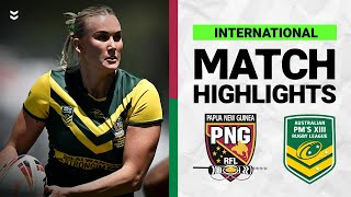 Rugby League International  PNG Orchids PMs XIII v Australian PMs XIII  Match Highlights  2024 [upl. by Yrakaz219]