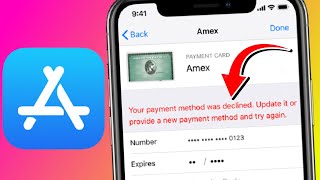 How to fix your payment method was declined App Store [upl. by Boar]