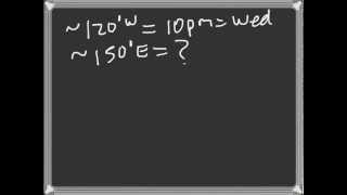 Lecture Latitude Longitude Time Zones Part II [upl. by Small]