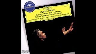 Richard Strauss Four Last Songs Op posth for Soprano and orchestra 1948 Janowitz Karajan [upl. by Esinyl]