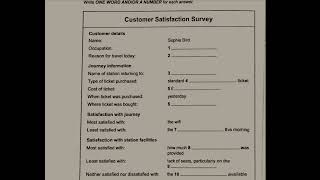 Customer satisfaction survey ielts listening HD audio [upl. by Illyes]