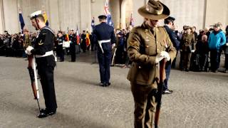 Anzac Day 2017  Menin Gate Ypres  Catafalque Party Day ceremony LAST POST [upl. by Elmira]