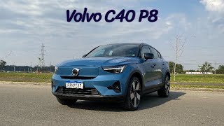 Volvo C40 P8  Avaliação do SUV 100 elétrico  AutoIN [upl. by Atteve824]