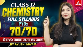 Class 12 Chemistry PYQs  Full Syllabus Revision  Chemistry Important Questions for Board Exam [upl. by Papke397]