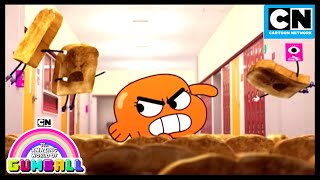 Darwin kontra żołnierze tostów 🍞  Niesamowity świat Gumballa  Cartoon Network [upl. by Kalam]