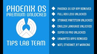 Phoenix OS Premium 30864 Unlocked  Tips Lab [upl. by Kaye]