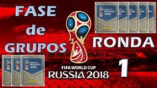 1ª Ronda Fase de Grupos  Saquetas World Cup 2018 Cromos Panini [upl. by Orodisi]