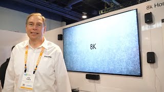 HDMI 21 for 8K at CES 2019 with Microsoft Xbox One X Enhanced Gaming [upl. by Peria]