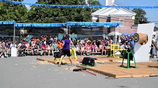 Pro Division  Axe Throwing  2024 Timberfest  Jacob Sanders [upl. by Irot554]