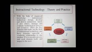 Instructional technology अनुदेशन तकनीकी [upl. by Cami]