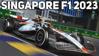 The UPDATED 2023 Singapore GP Circuit In Assetto Corsa [upl. by Eanat]