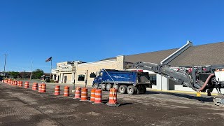 Mill amp Pave Parking Lot Brookmound Plaza [upl. by Alisa]