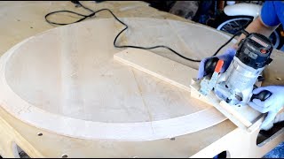 DropLeaf Table 2 of 4  Creating a Bevel on a Round Table Top [upl. by Gautea83]