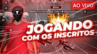 FREE FIRE AO VIVO 🔴 DO OURO AO DESAFIANTE PT3 🔴 JOGANDO COM OS INSCRITOS [upl. by Annaeiluj682]