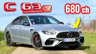 Essai Mercedes C63S AMG 2024  Cétait Mieux Avant [upl. by Ayrotal]