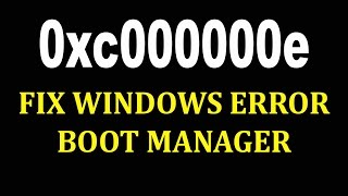 How to Fix 0xc000000e Windows failed to start  Как исправить ошибку 0xc000000e [upl. by Murage13]