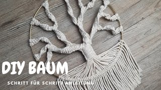 DIY Makrameebaum  einfache Schritt für Schritt Anleitung Link unten [upl. by Ardaid]