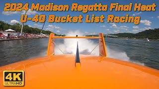 2024 Madison Regatta Final Heat U40 Bucket List Racing [upl. by Moriah]