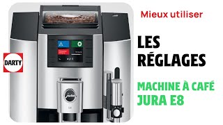 Les réglages de la machine expresso Jura E8 en détail [upl. by Chrisse649]